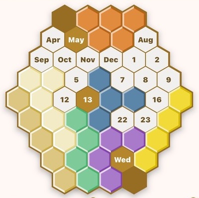 Honey — hexagonal honeycomb board